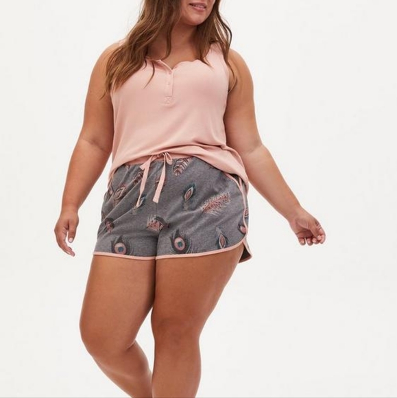 Torrid Cotton Jersey Drawstring Sleep Short - Picture 3 of 6